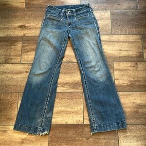 Ariat Blue Flare Wide Leg Jeans with Classic Design